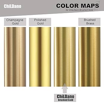 ChiLDano Brushed Gold Bathroom Faucet, 8 inch Widespread