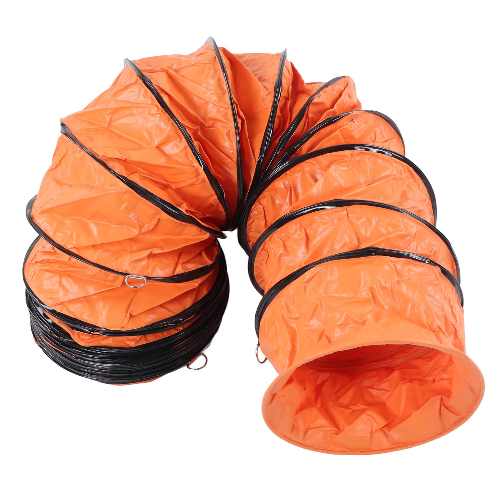 Warmluftschlauch 10 M Flexibler Pvc-Kanalschlauch Mit 2-Teiliger Klemme Stabiler Luftstrom, Verstellbares Design, Hochwertiges Pvc-Material Für Lüftungsventilator Und Rohrleitungsanwendungen