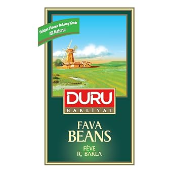 Duru Fava Beans 28.2 oz (800g), 100% Natural and Certificated, High Fiber and Protein, Non-GMO, Great for Vegan Recipes, Gluten Free