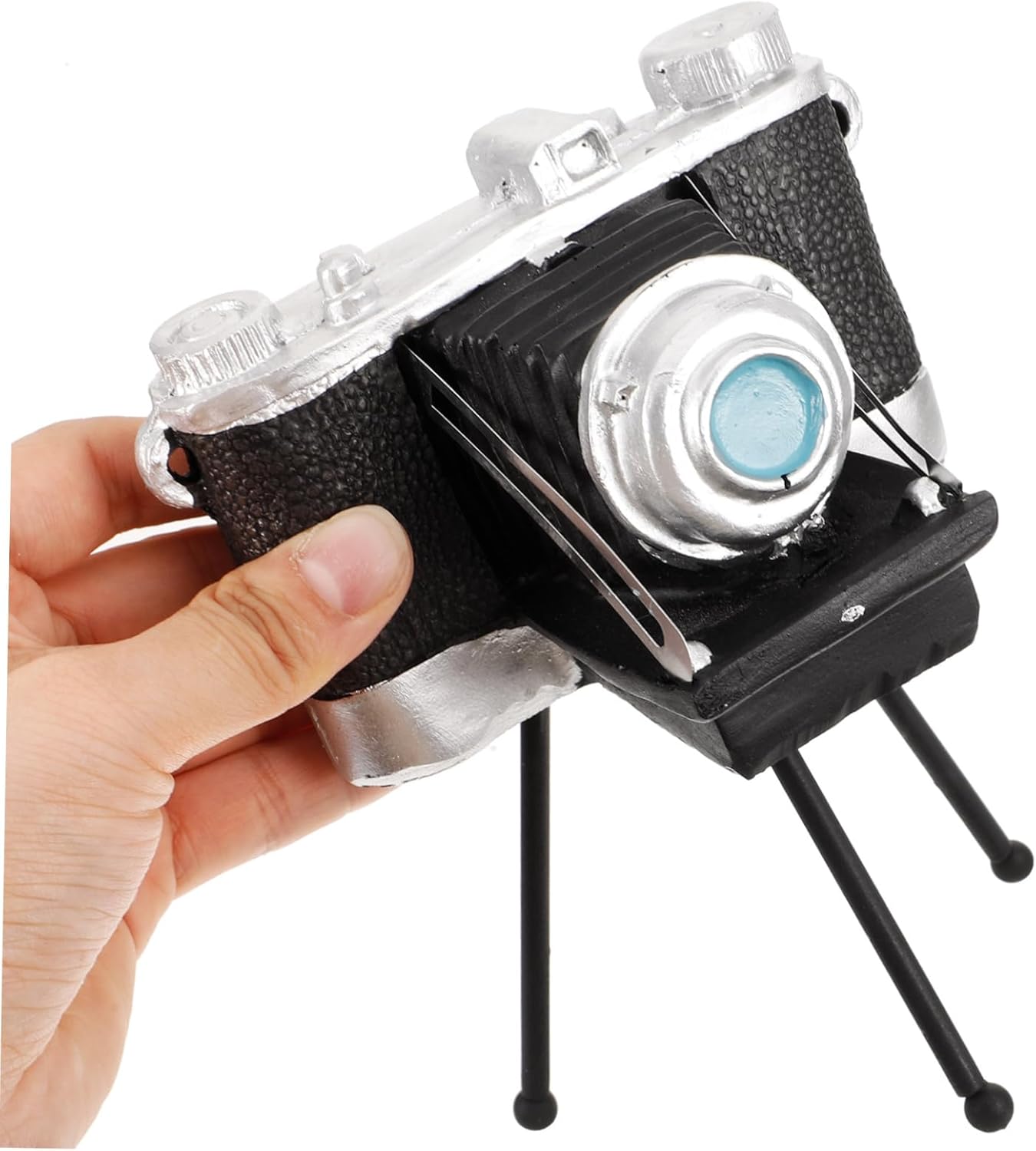 PRETYZOOM 2pcs Retro Tripod Camera Model Figurine Vintage Photography Prop for Home Decor Unique Retro Design for Modern and Vintage Styles Creative Photography Enthusiasts
