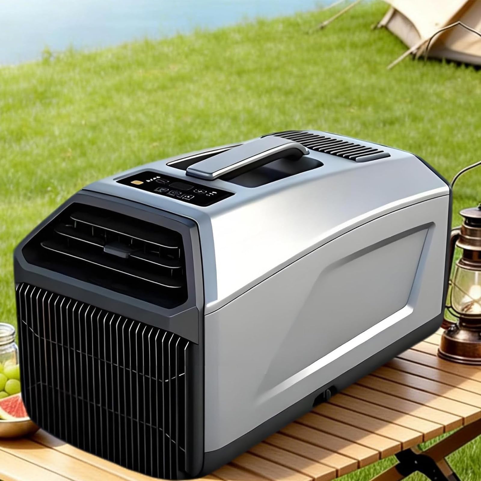 Senodon One Color 4000 Btu Portable Ac, Quiet Dual Hose Air Conditioner For Tent, Rv, Bedroom