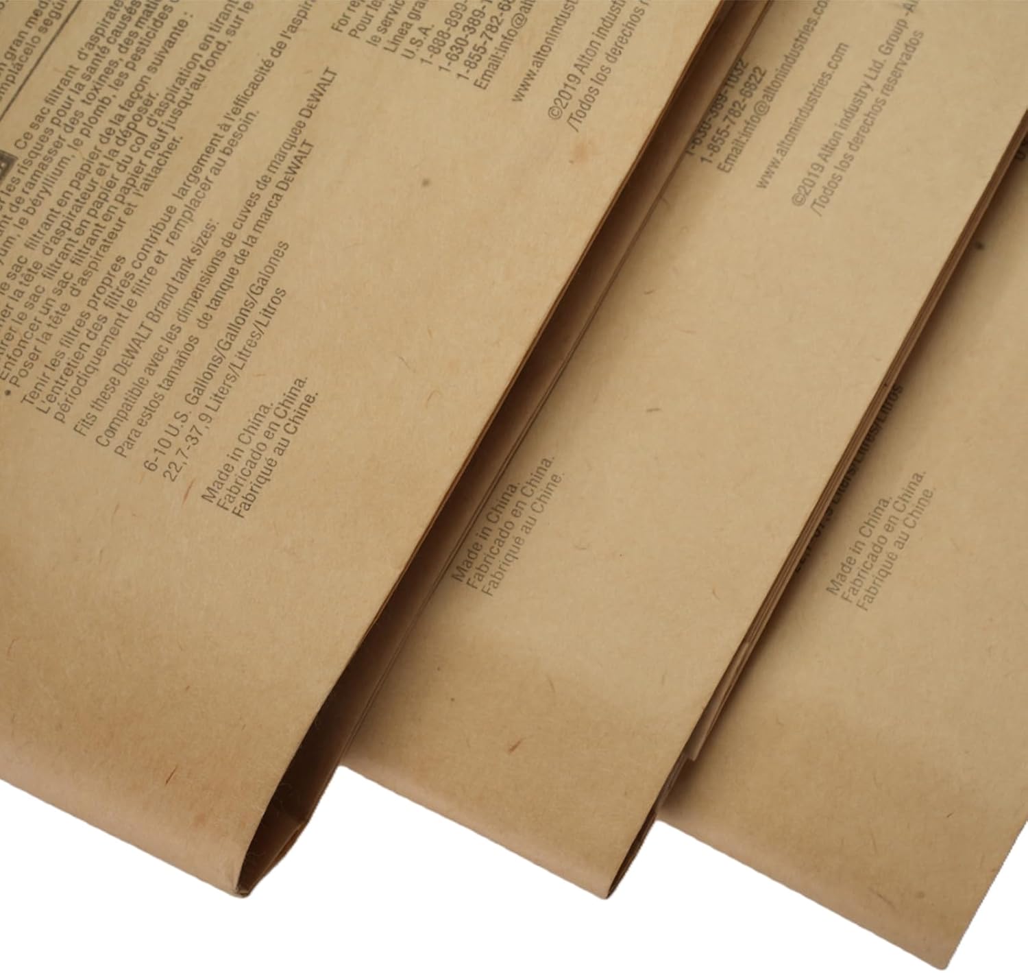 DEWALT 3 Pack DXVA19-4101 Replacement Filter Bags for 6 to 10 Gallon Wet/Dry Vacs
