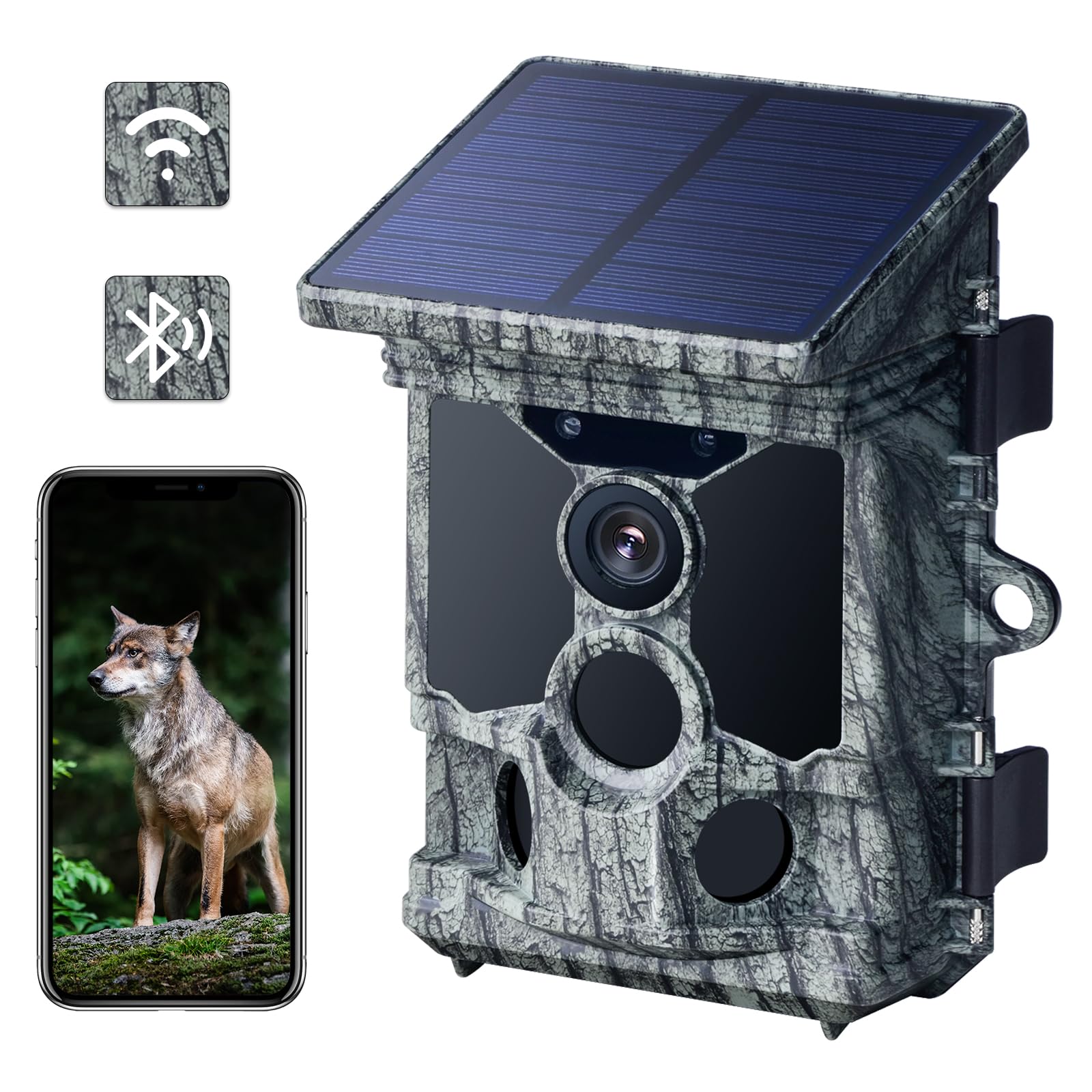 VOOPEAK Caméra de Chasse Solaire 4K 30fps 46MP, Camera de Chasse WiFi — free download