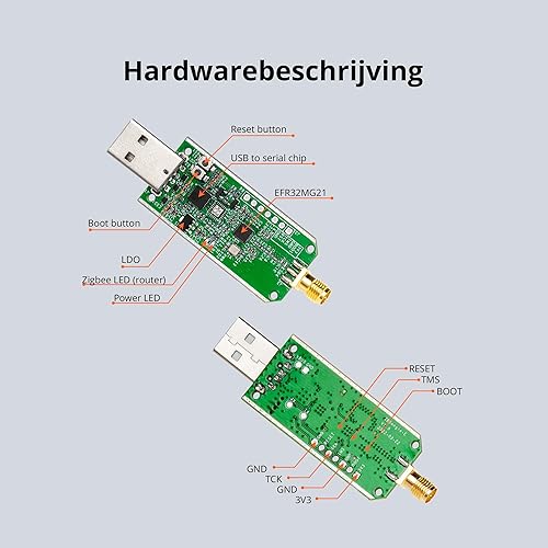 Miniatura 9 de SONOFF Zigbee 3.0 USB Dongle Plus-E Puerta de enlace, Adaptador USB Zigbee inalámbrico universal con antena para Home Assistant, Open HAB