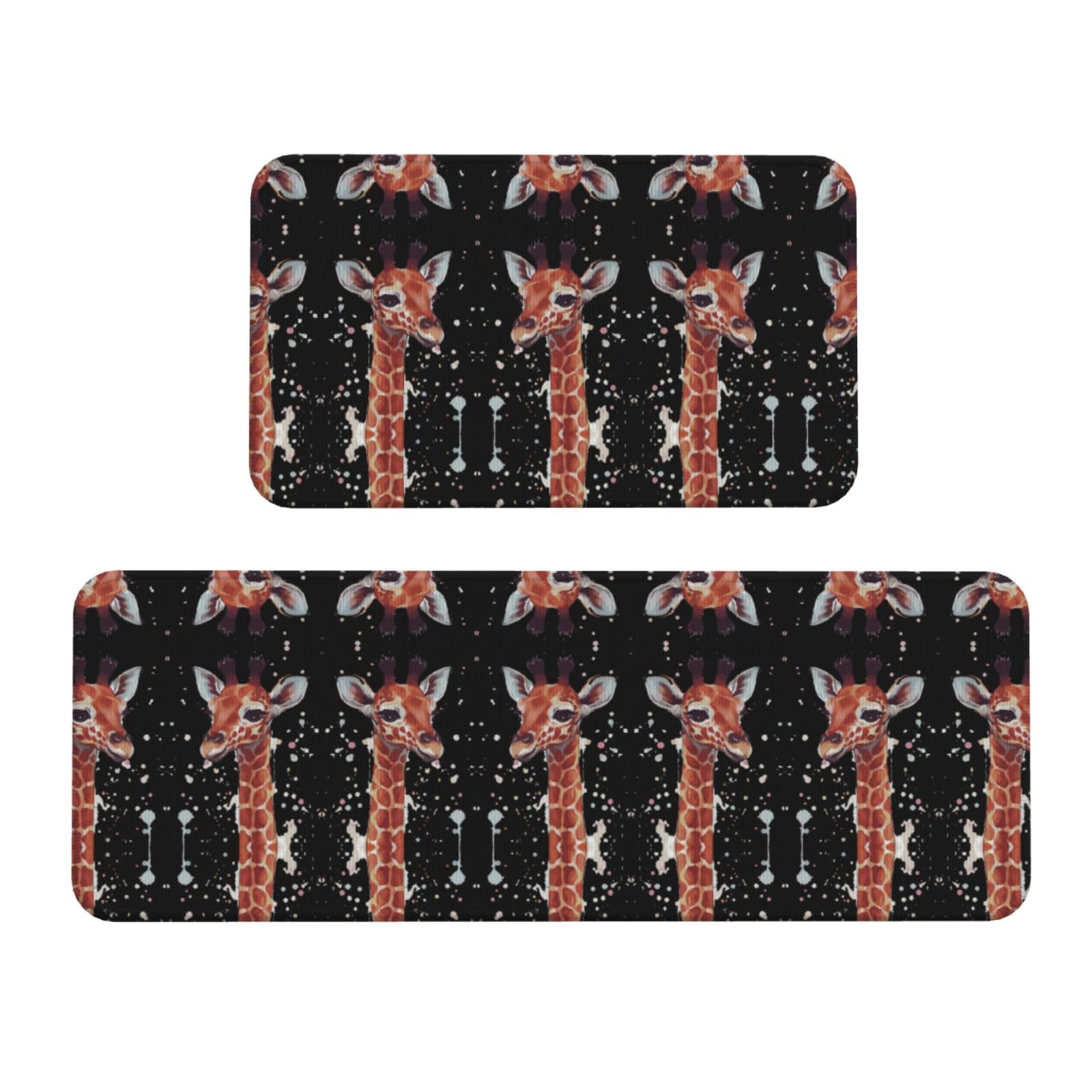 Alfombrillas de cocina con jirafas antideslizantes para proteger tu suelo