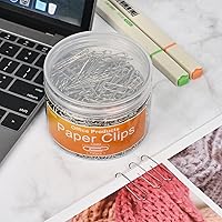 Vista 8 de Clips de papel medianos, clip de papel de tamaño mediano, 700 clips de suministros de oficina para papeleo, ideal para el hogar, la escuela