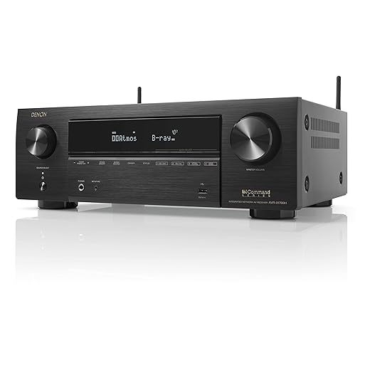 Denon AVR-X1700H 7.2 Channel AV Receiver - 80W/Channel, Advanced 8K HDMI Video w/eARC, Dolby Atmos, DTS:X, Built-in HEOS, Amazon Alexa Voice Control