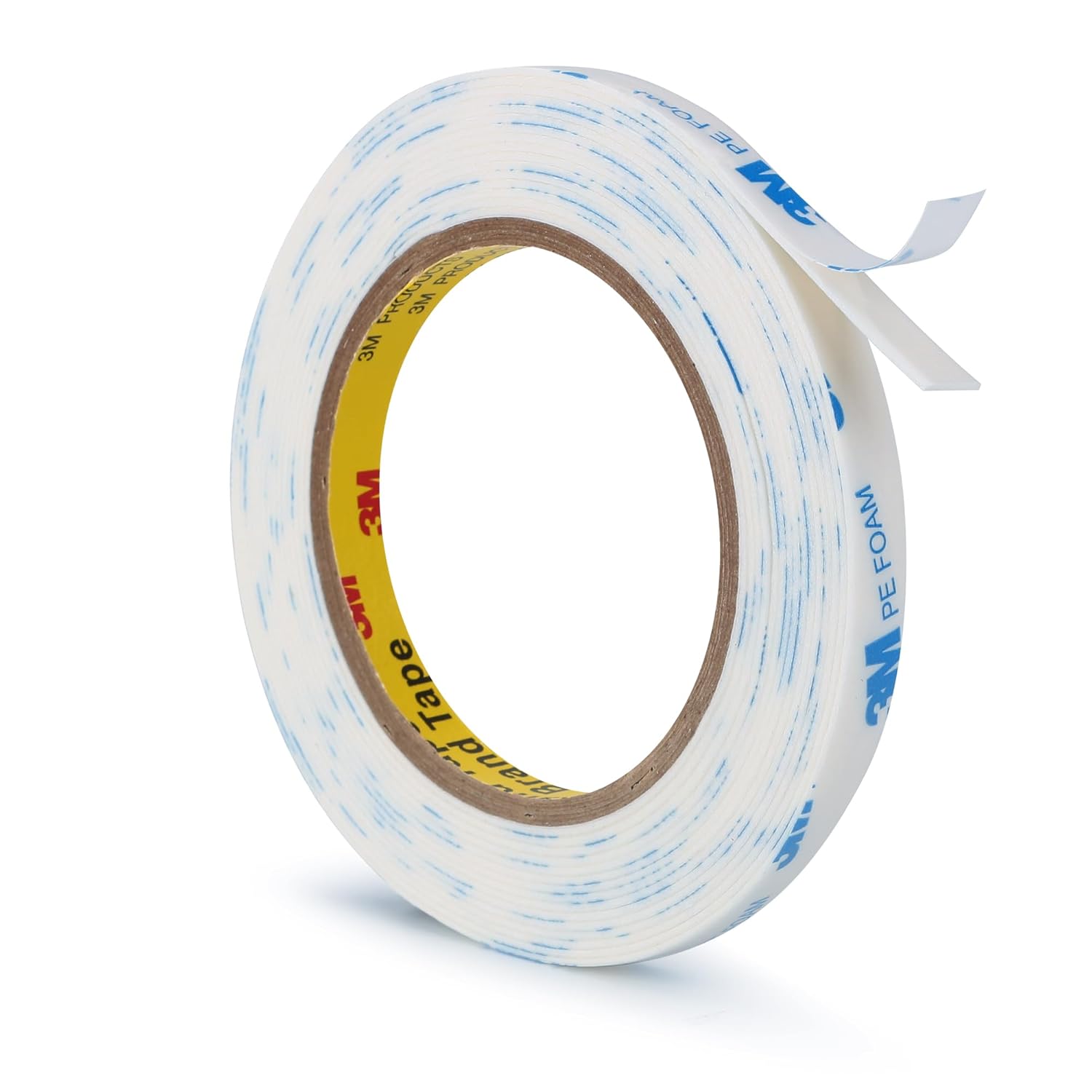3M Double Sided Tape 0.39"×16.5Ft, No Damage Double Sided Wall Tape, Heavy Duty PE Foam Mounting Tape Removable Waterproof for Wallpaper Painted Wall Decor Crafts Arts DIY Paint Picture Poster