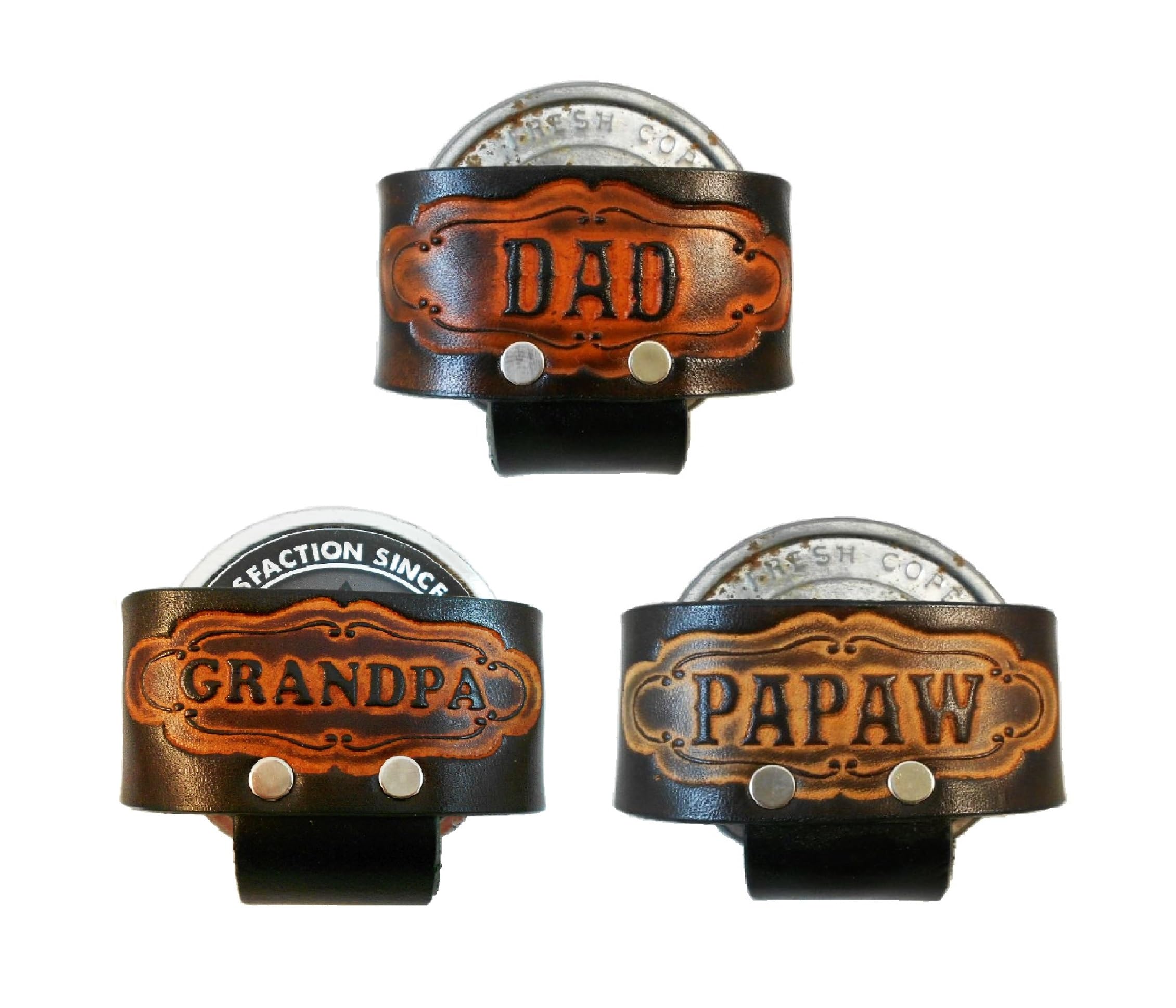 smokeless tobacco accessories Amazon.com: Made in USA Leather Snuff Can Holder, Many Tooled Designs,  Handcrafted, Holster, Case, Chew Dip Tobacco : Health & Household