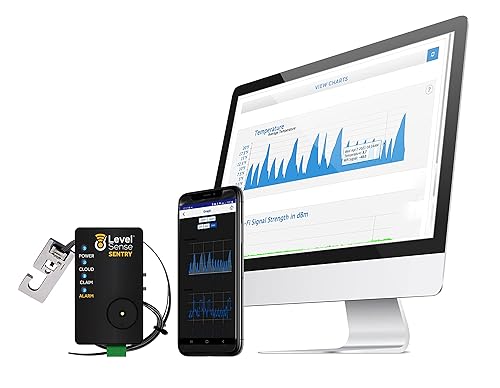 Alarma de congelador WiFi y monitor de temperatura del refrigerador, termómetro inalámbrico para congelador (longitud del sensor de 10 pies)