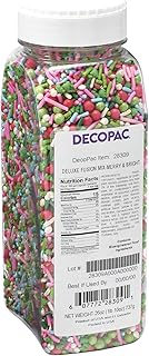 DECOPAC Merry & Bright Deluxe Fusion Mix Candy Sprinkles, 26oz, Fancy Ch...