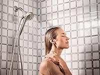 Vista 11 de Moen Engage Magnetix Spot Resist Brushed Nickel 3.5-Inch Six-Function Detachable Handheld Showerhead with Magnetic Docking System, 26100SRN