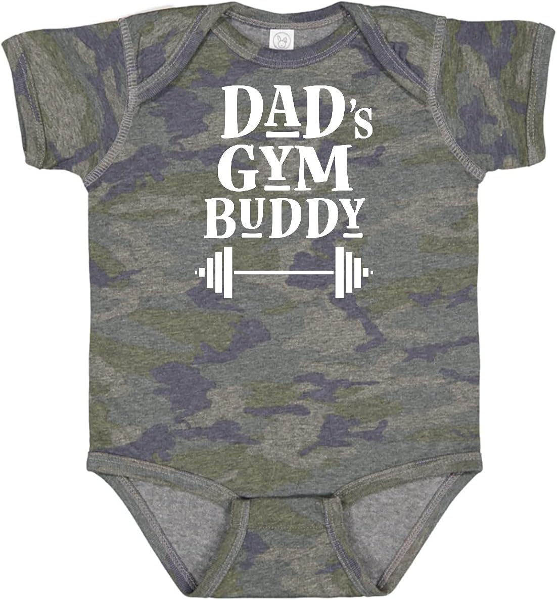 inktastic Daddy Gym Buddy Workout Fitness Baby Bodysuit