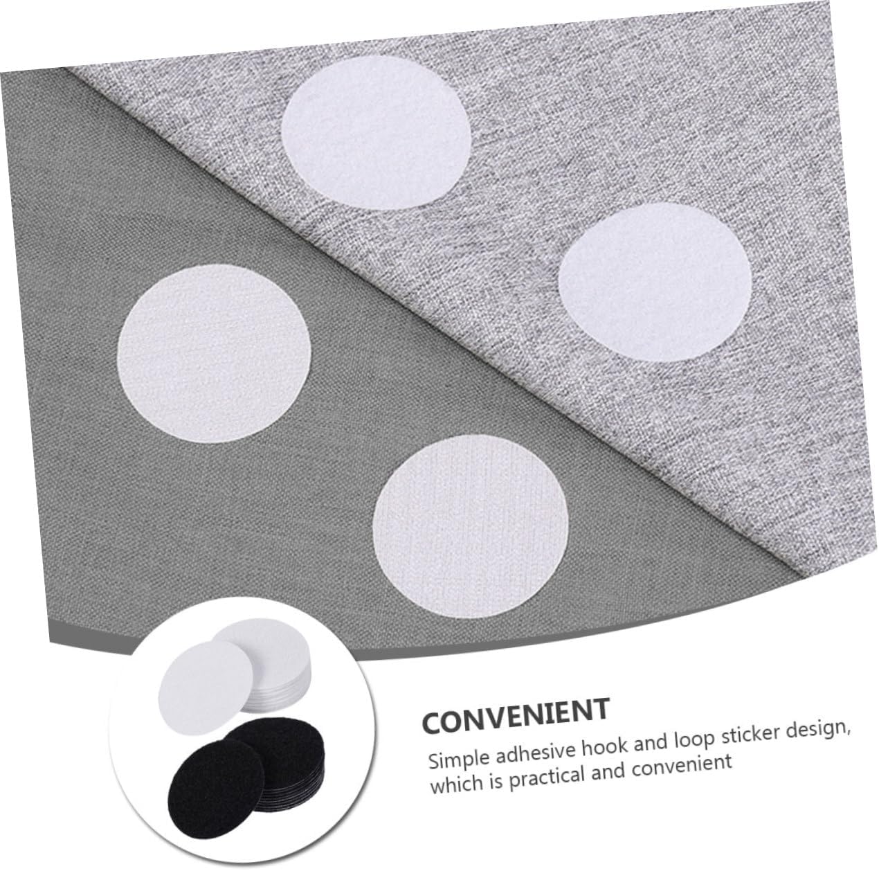 STOBOK 40pairs Furniture Fixing Tape Adhesive Hook Fleece Tape Non-Slip Stickers for Couch Bedsheet