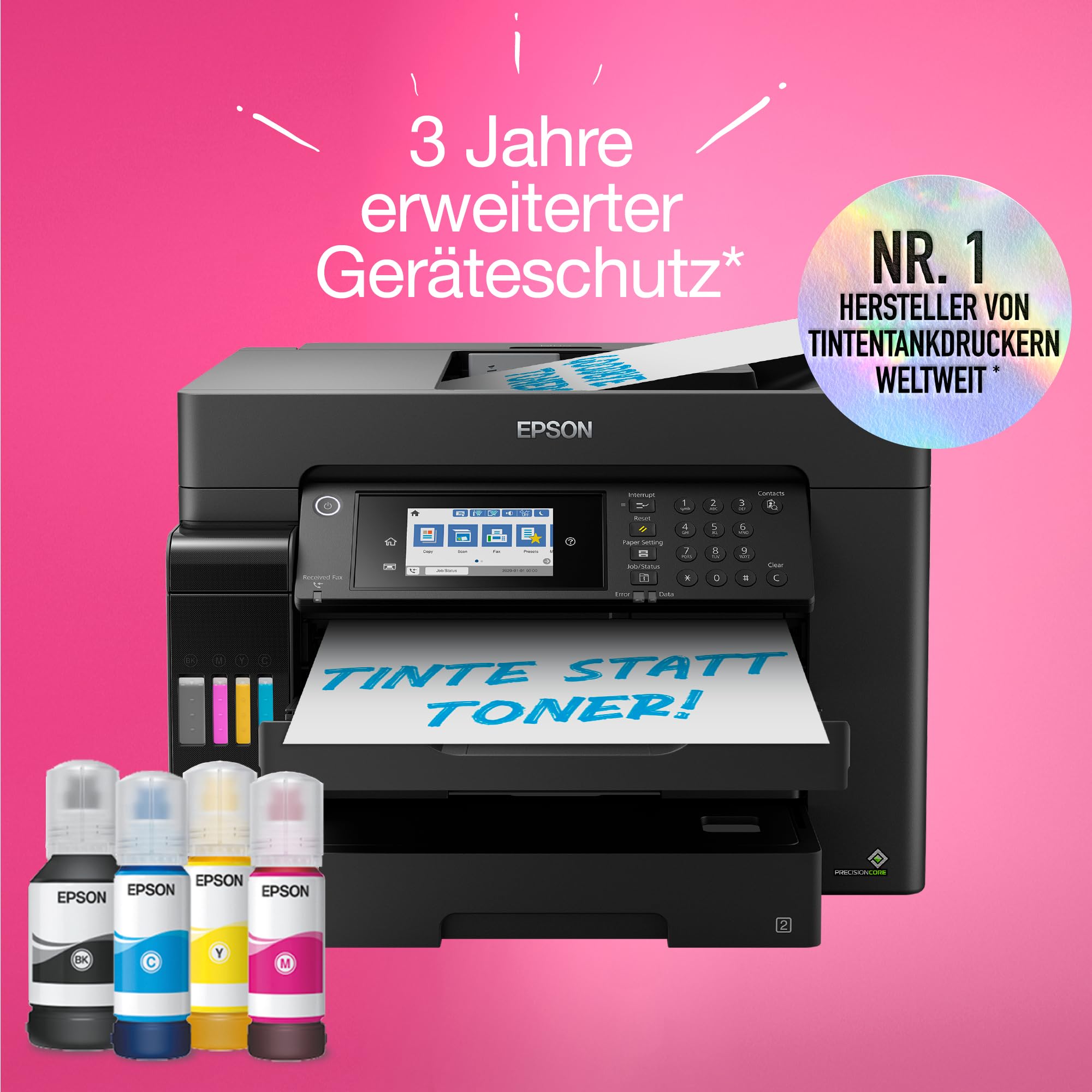 Epson EcoTank ET-16655 4 in 1 Farb-Tintenstrahl-Multifunktionsdrucker schwarz – Bild 4