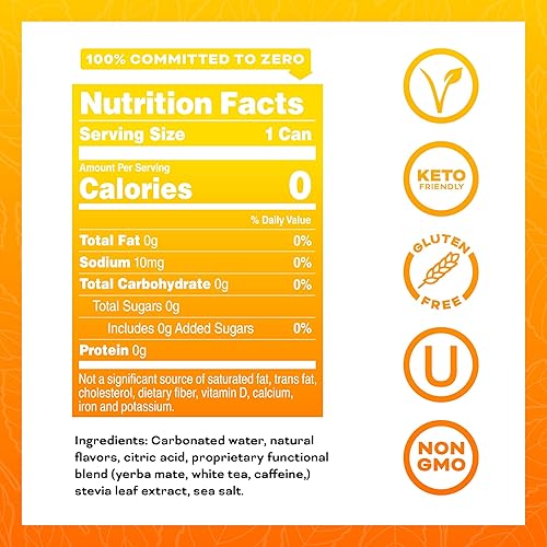 Vista 41 de Yerbaé Bebida energética, piña de cereza negra, 120 mg de cafeína. Sin azúcar/calorías/carbohidratos, energizada por Yerba Mate, alternativa
