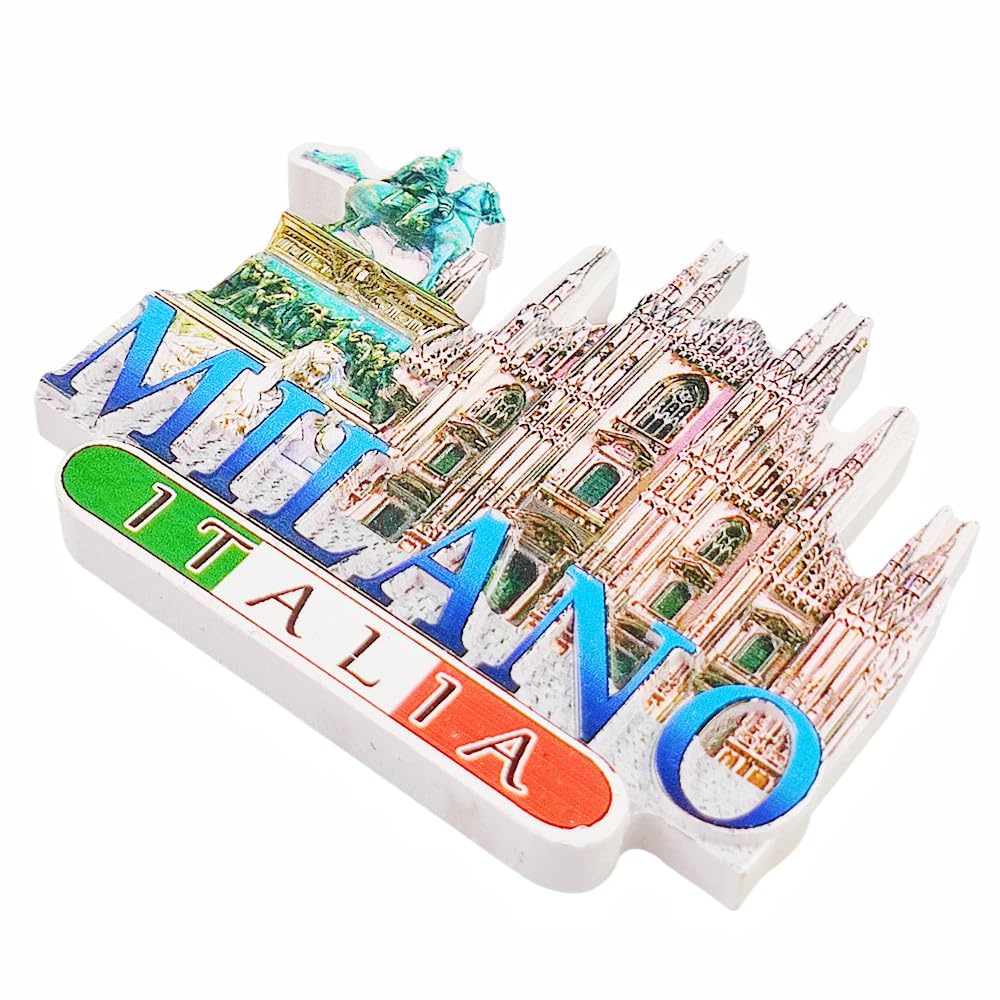 3D Milaan Italië koelkast magneet, Huis & keuken decoratie magnetische sticker ambacht, Milaan Italië koelkast magneet toeristische souvenir geschenk 3D Milaan Italië koelkast magneet, Huis & keuken decoratie magnetische sticker ambacht, Milaan Italië koelkast magneet toeristische souvenir geschenk