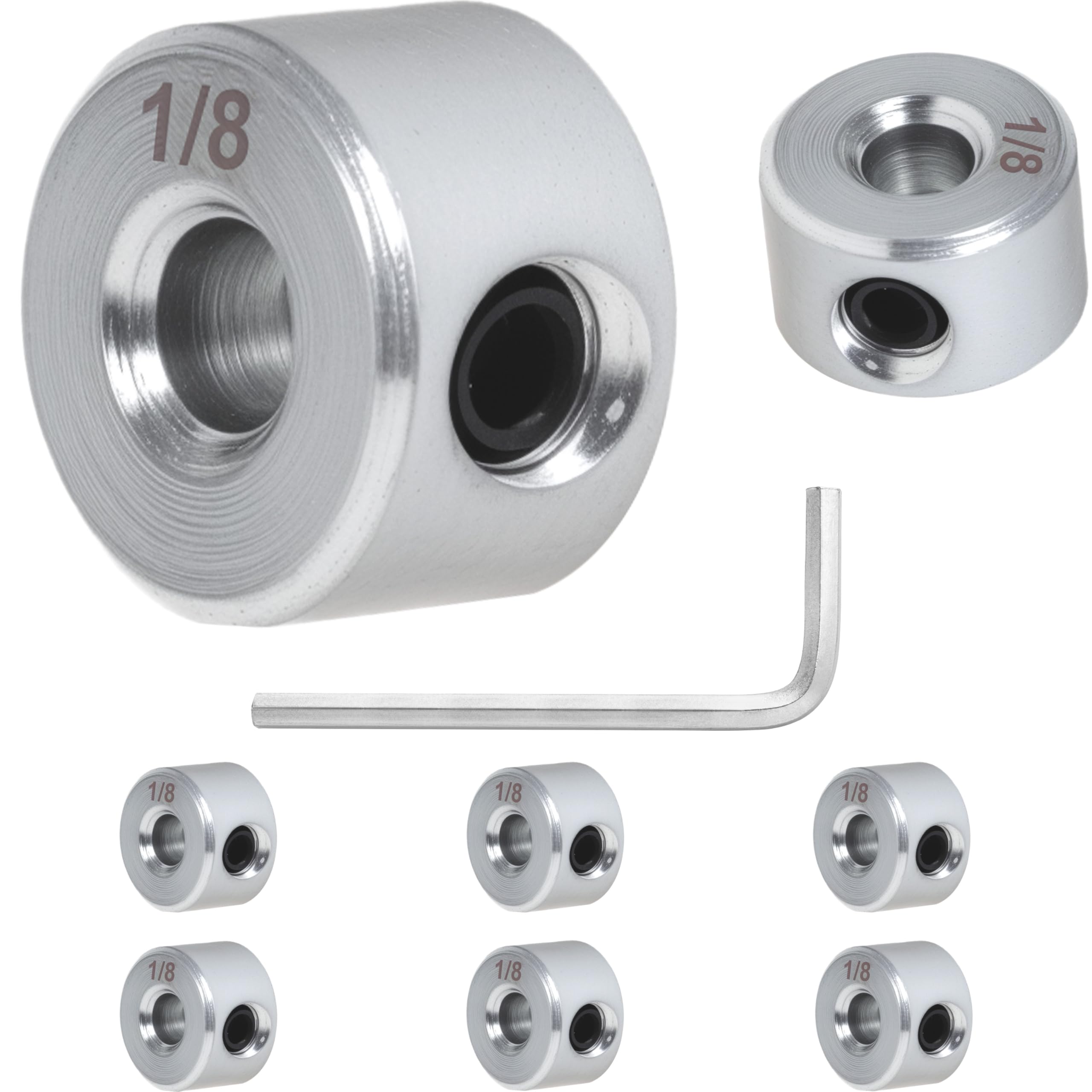 Zinc Plated Shaft Collars - 8 Pack -27 Zinc Plated Shaft Collars - 8 Pack -27