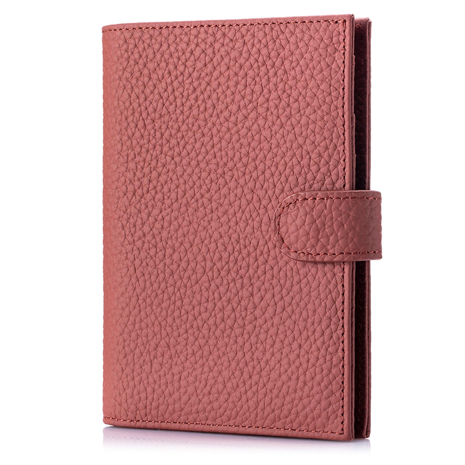 Karmiir RFID Passport Holder Travel Wallet for Women, Leather Passport Cover Wallet with Card Holders SIM Slots,Zippered Coins Pocket and Cash Slot