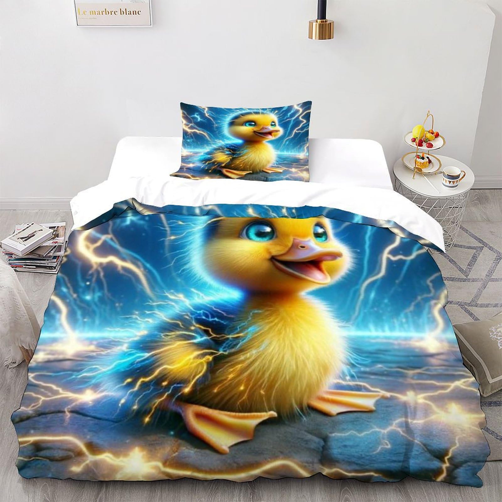 Housse de couette thème animal planète hibouille pour décorer une chambre d'enfant