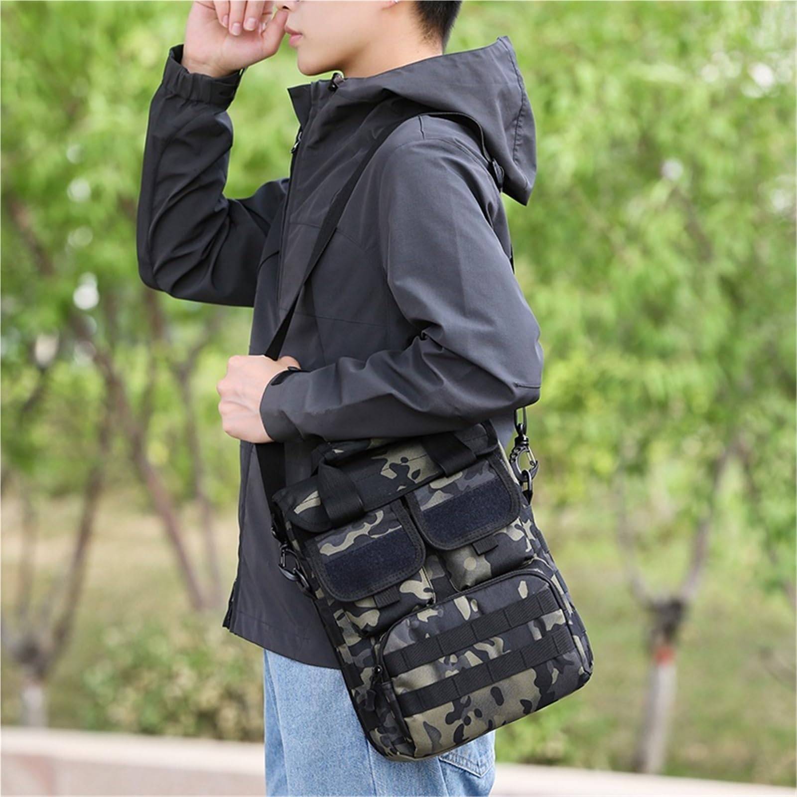 Outdoor Tasche Taktische Reise Rucksack Camping Ausrüstung Wandern Liefert Sport Männer Frau Tasche Klettern(Night camouflage)