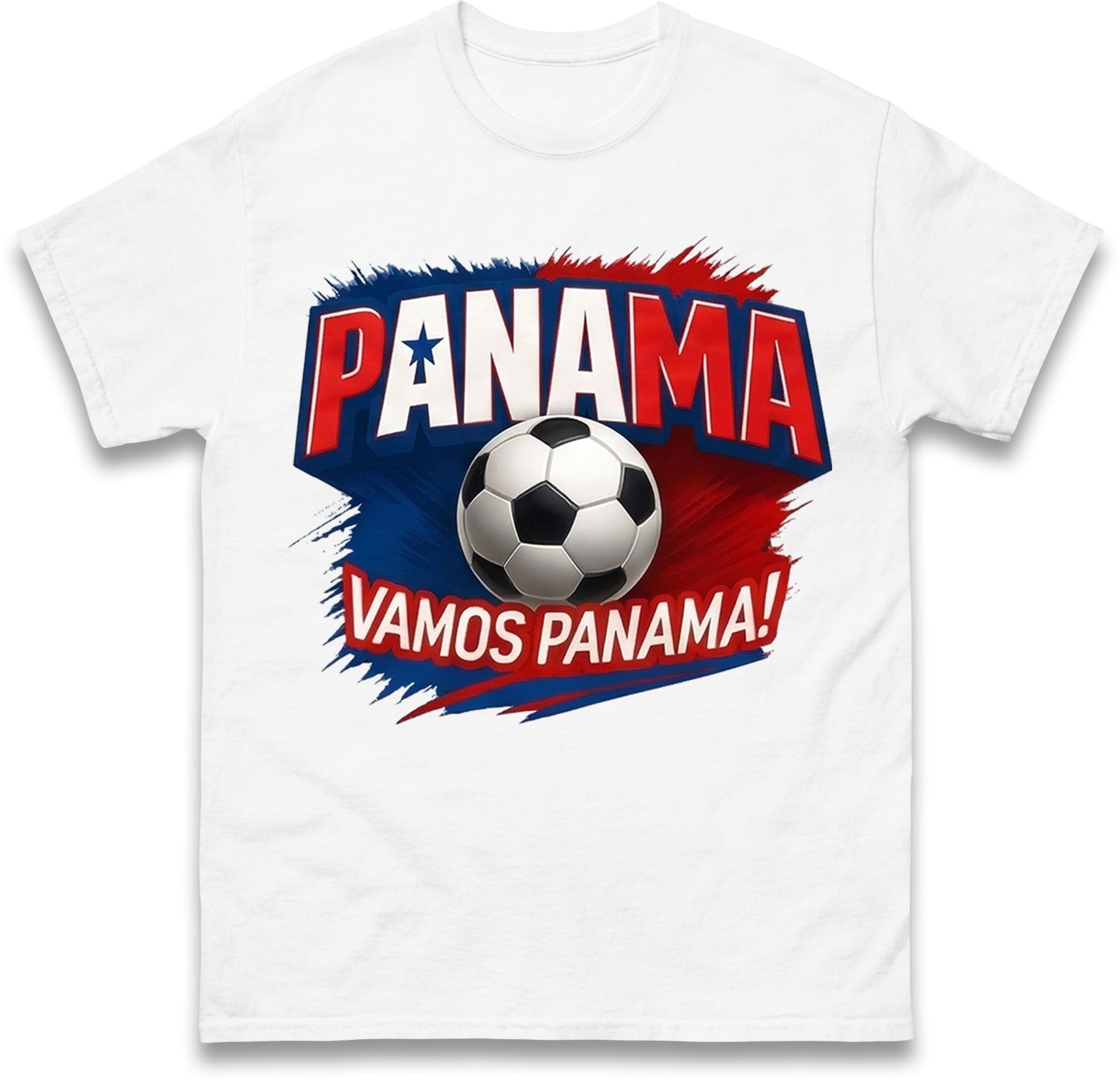 Panama Vamos Football T-Shirt, Panama Football Fan Tee, Mens & Womens Sports Tee, Copa America, World Cup Supporter Gift White