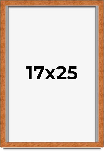Miniatura 19 de Marco marrón de 18 x 24 pulgadas, marco de madera maciza de nuez de miel, ancho de moldeo de 0.875 pulgadas, profundidad de rabo de 0.875 pulgadas