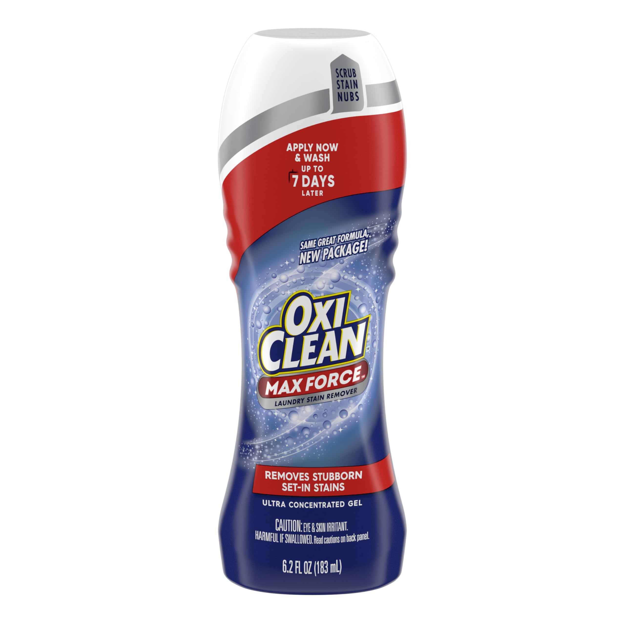 OxiClean Max Force Laundry Stain Remover Gel Stick, 6.2 fl oz 6.2 Ounce (Pack of 1)