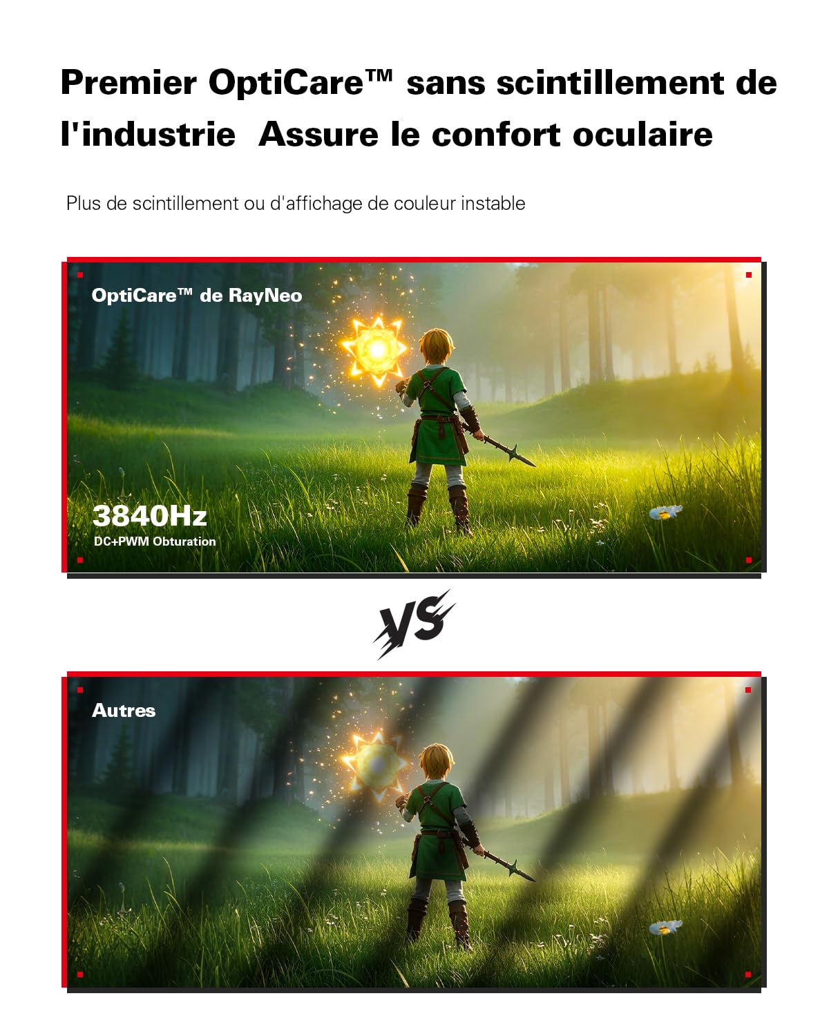 RayNeo Air 3s Lunettes AR/XR, Écran HueView 201" 120Hz FHD, Lunettes Connectée AR Portables pour iPhone 16/15, Android, Mac, Switch, PS5, Steam Deck – Théâtre Portable