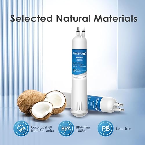 Miniatura 8 de Waterdrop WD-F08 Repuesto para 4396841, Everydrop Filter 3, EDR3RXD1, 4396710, Kenmore 46-9083, 46-9030, filtro de agua para refrigerador, 2 filtros