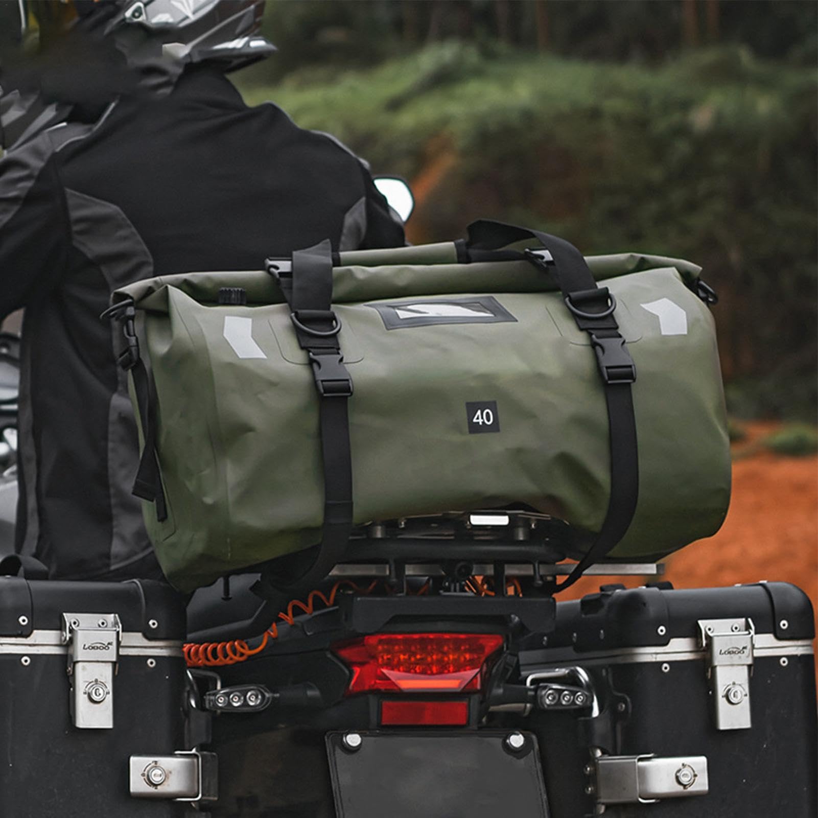 Borsa Per Motocicletta Zaino per Attrezzi Impermeabile e Riflettente