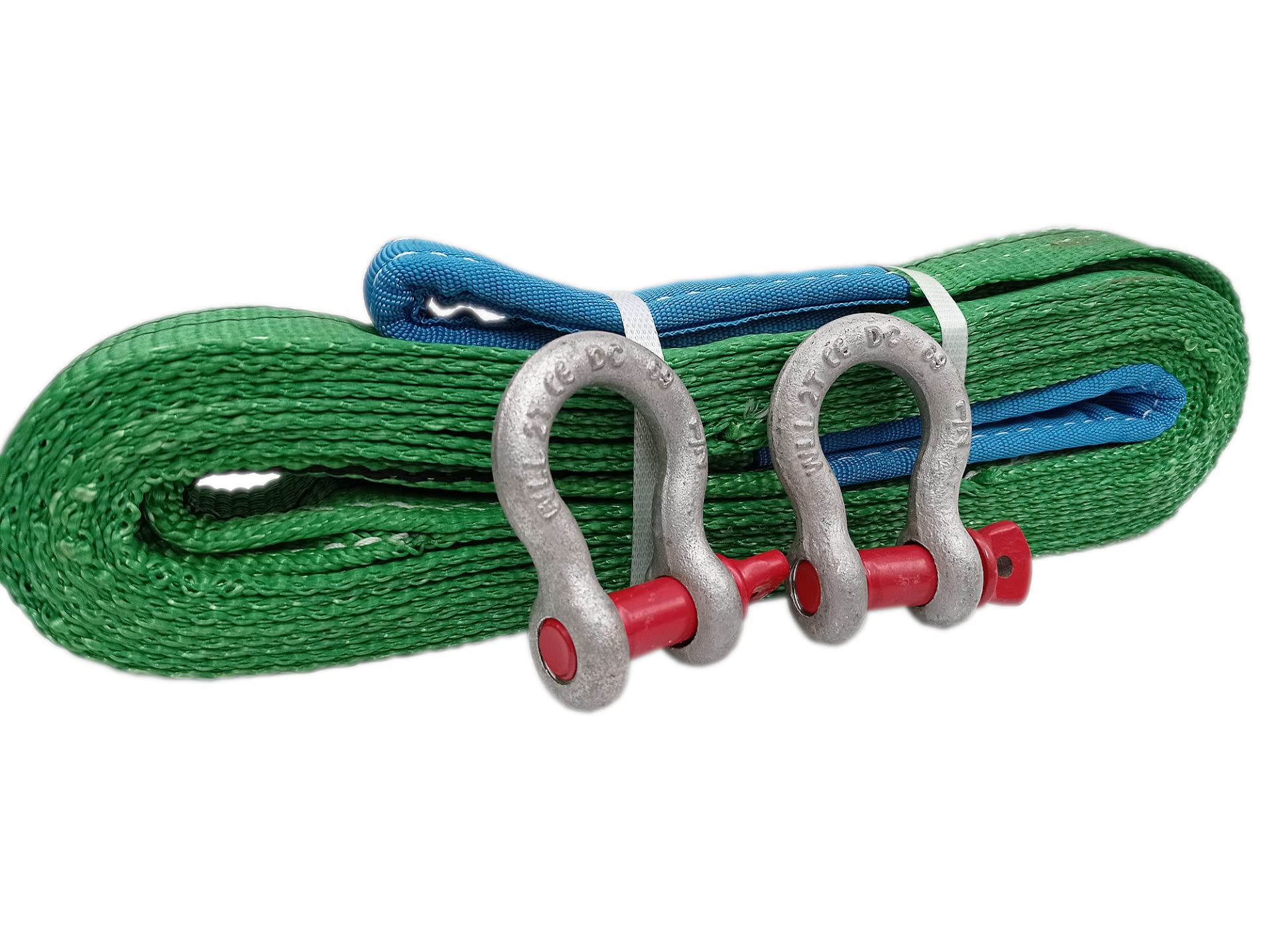 Offroad - Nastro di sollevamento 2 – 3 t + 2 grilli da 3,25 t, 2 – 8 m (2t 3 m)