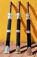 Vista 5 de damdos Espada tradicional china de Halloween, accesorios de Halloween, espada de Kung Fu de Han Dynastiy, para juegos de rol, regalos de cumpleaños