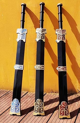 Miniatura 5 de damdos Espada tradicional china de Halloween, accesorios de Halloween, espada de Kung Fu de Han Dynastiy, para juegos de rol, regalos de cumpleaños