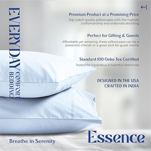 Miniatura 96 de Mayfair Linen Juego de sábanas de percal de 100 % algodón orgánico, suaves y frescas, con bolsillo profundo de 16 pulgadas, tamaño individual