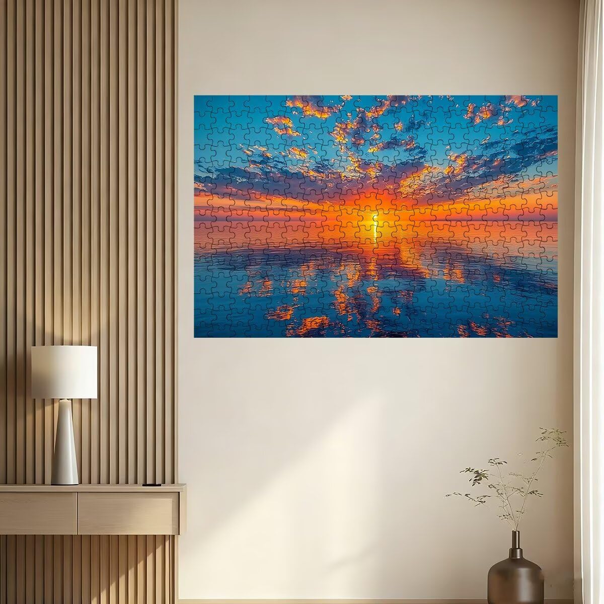 Puzzle 1500 Pezzi Oceano, Puzzle Tramonto per Adulti, Puzzles in Legno Intrattenimento Creativo, Divertimento, Puzzles Educativi Classici con Confezione di Alta Qualità Idea Regalo Donna Decor -2612
