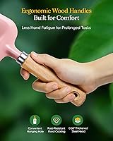 Vista 3 de Juego de herramientas de jardinería de 12 piezas para mujer, herramientas de jardín resistentes al óxido y resistentes con funda de transporte