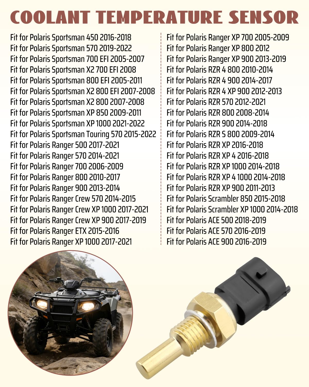 Amazon.com: Coolant Water Temperature Sensor 4010644 with Wiring