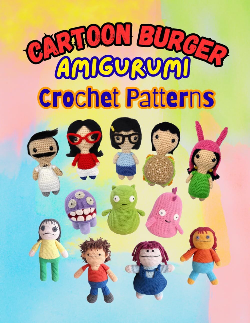 Cartoon Burger Amigurumi Crochet Patterns.