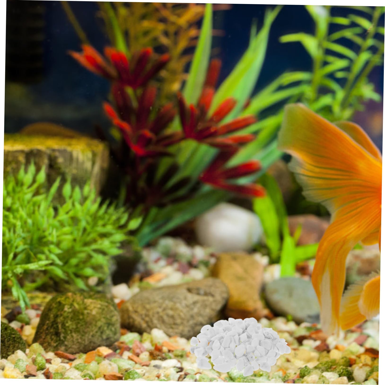 Toyvian Ciottoli Decorativi Chiari in Roccia per Contenitore e Acquario, Set Grande Quantità per Paesaggistica Esterna e Arredamento Giardino Funzione Riflettente e Manutenzione Ridotta