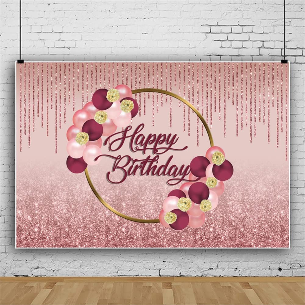 First Birthday Backdrop for Girl Flower Pink Purple Balloon Backdrops Sweet One Year Old Photography Cake Smash Background for Baby Girl Flowers Butterfly Kids 1st Birthday Banner Decorations 7x5ft — view 12