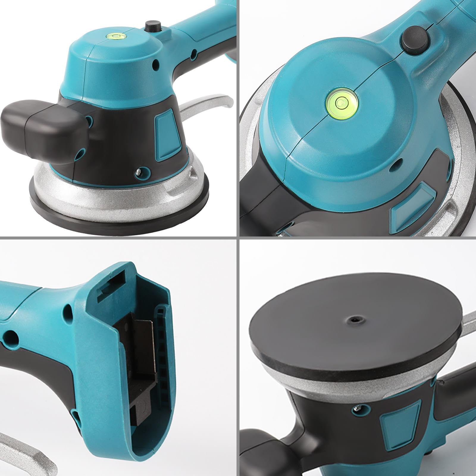 Akku Fliesenrüttler, Tragbare Fliesenvibrator für 18v Batterie, Fliesenleger Maschine, Elektrische Fliesen Vibrator, 6 Geschwindigkeitsstufen, Vibrationsmaschine für elektrische Fliesen