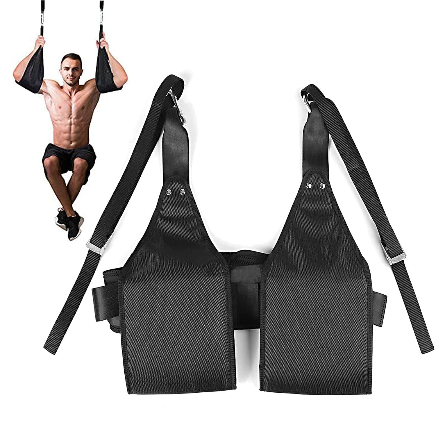 Photo 1 of Anthelon Ab Straps for Abdominal Muscle Building, Arm Support for Ab Workout, Hanging Ab Straps for Pull Up Bar, Ab Exercise Gym Pullup Equipment for Men Women