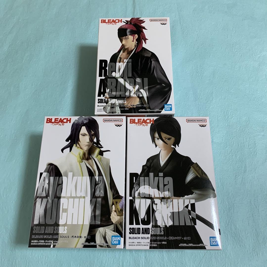 Amazon.co.jp: BLEACH 朽木白哉 ルキア 阿散井恋次フィギュア : おもちゃ