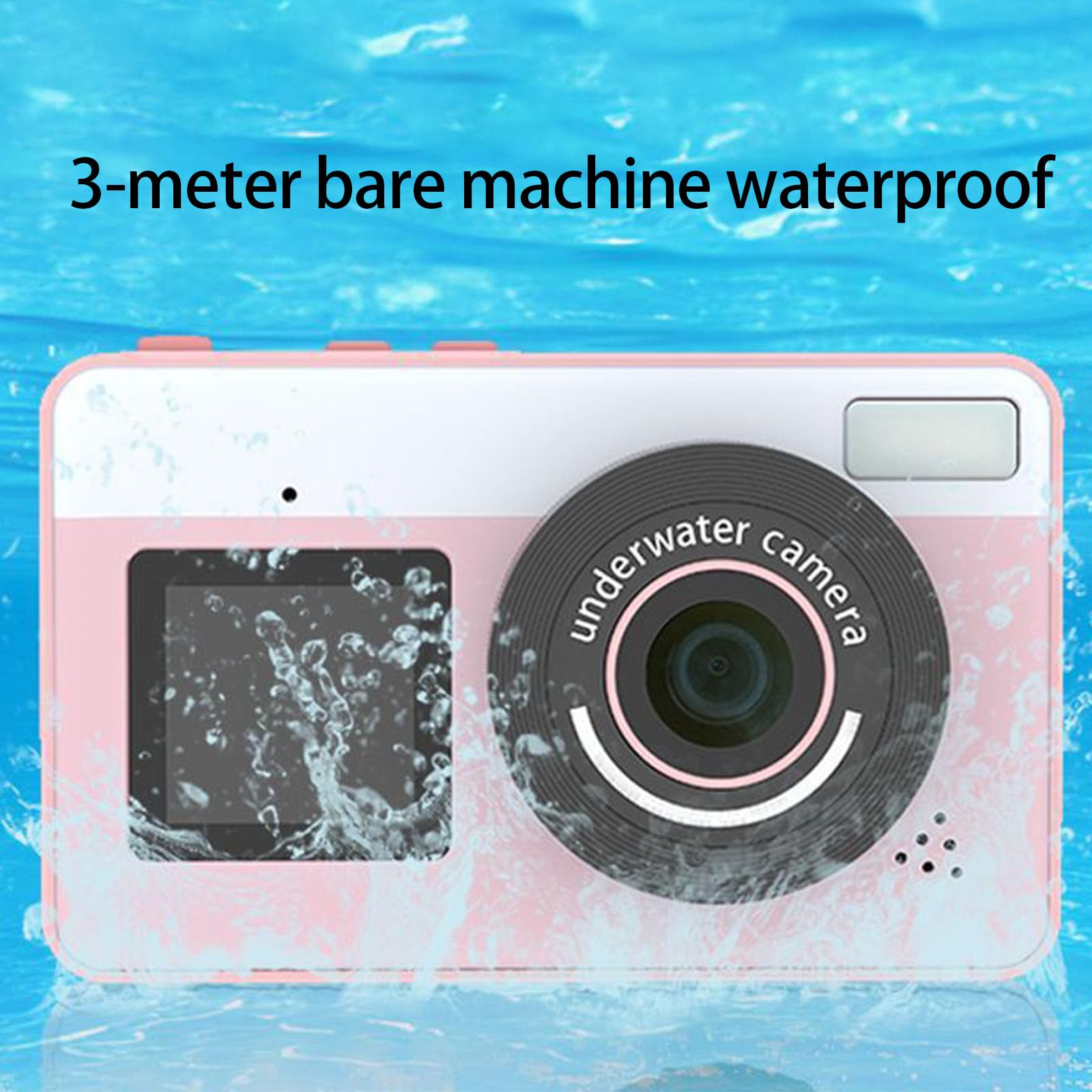 Appareil photo numérique 32 Go d'extension de mémoire IP68 sous l'eau 48 MP Zoom 18X Batterie intégrée 1200 mAh pour plongée et voyage