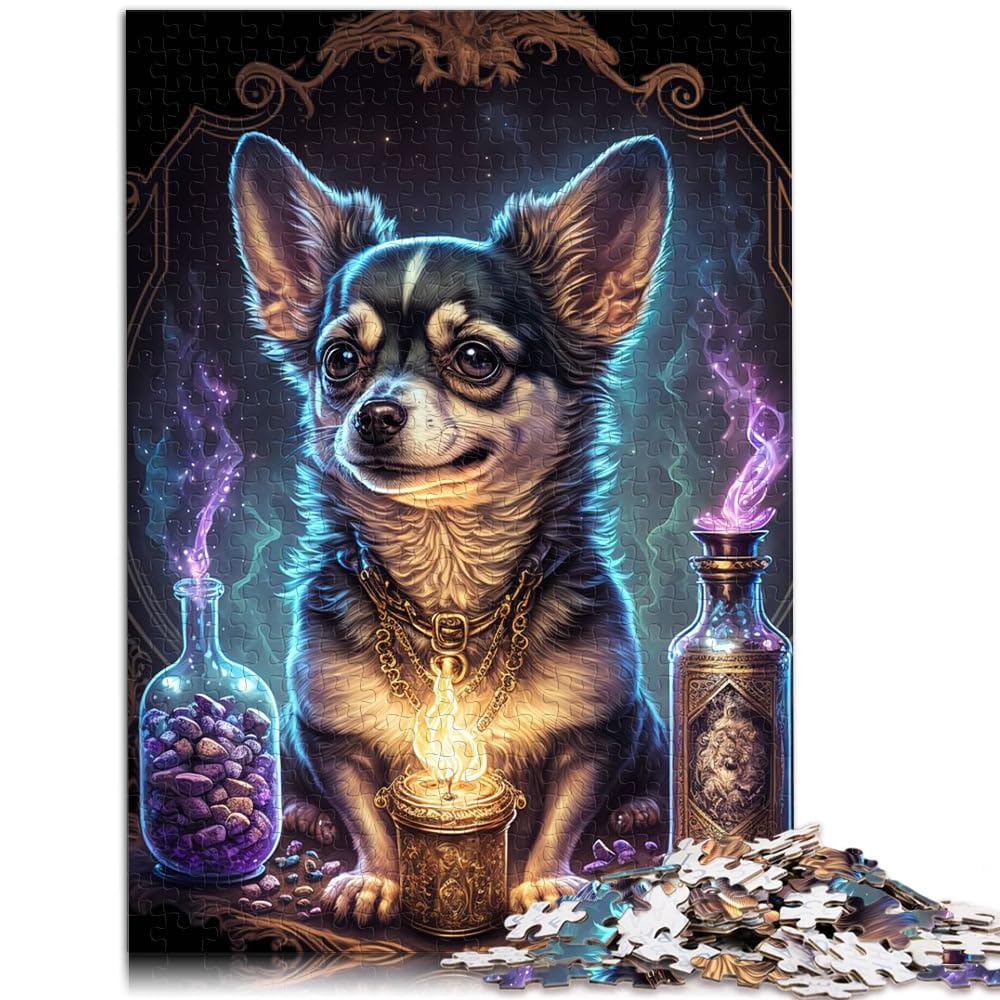 1000 Piece Jigsaw Puzzle for Adults chihuahua dog Brain Teaser Puzzle Birthday Present, Gifts, Wall Art 19.7 in x29.5 in for teenager Age 14+