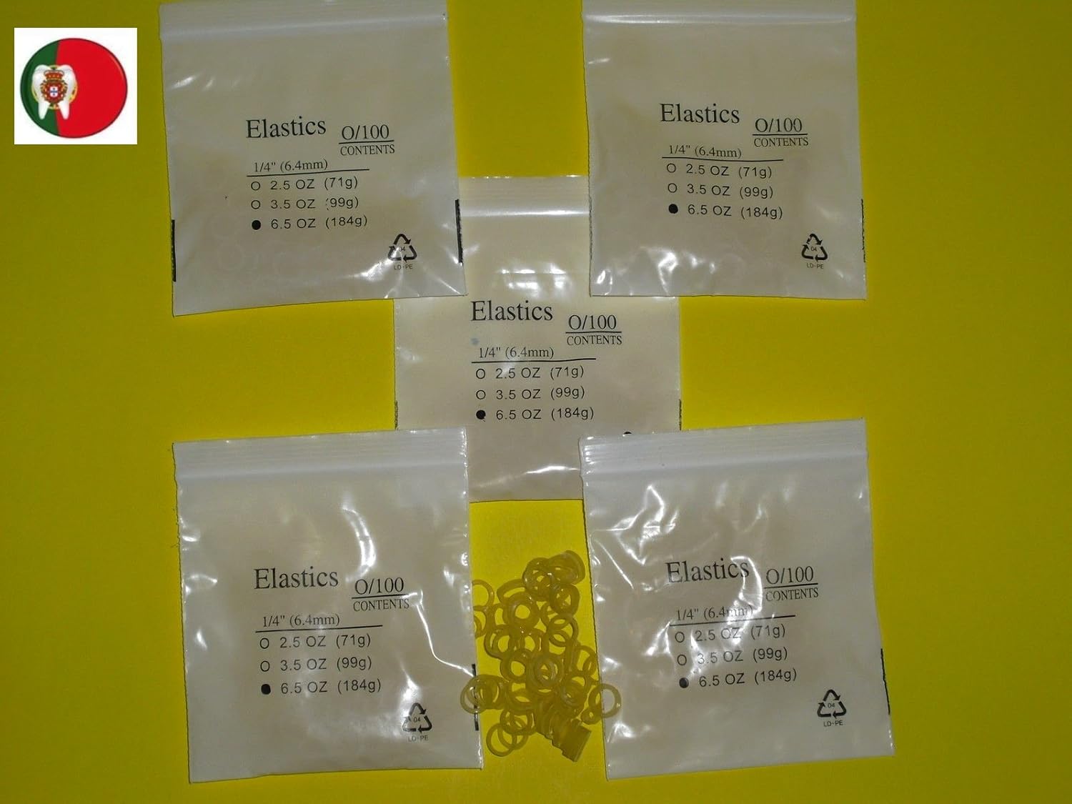 New Orthodontic Intraoral Latex Elastics Heavy 1/4" pack /500 Amazon