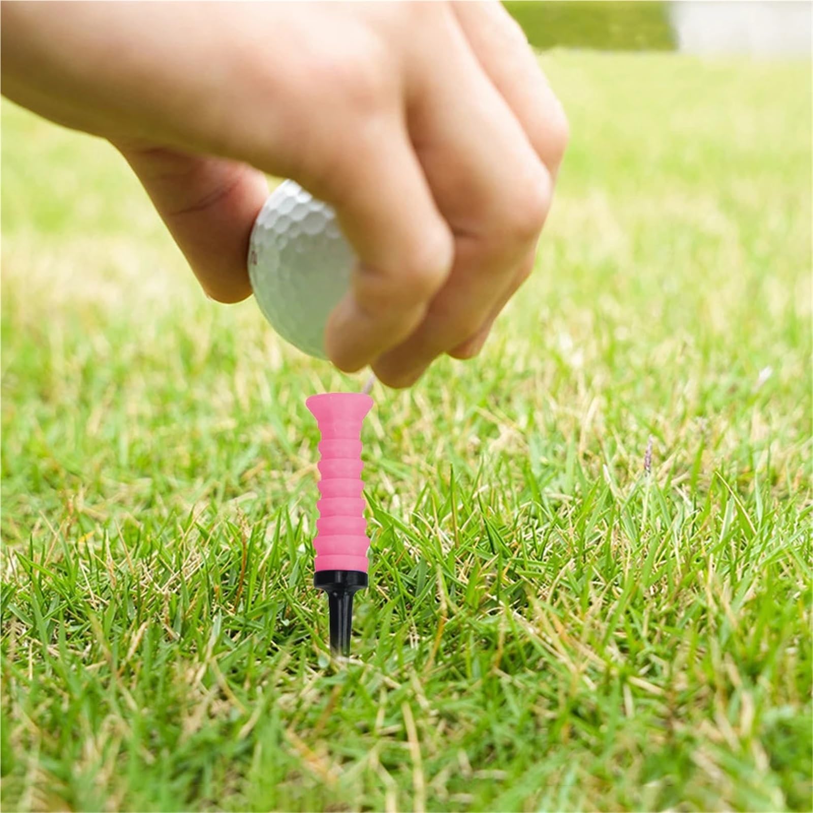 Premium-Golf-Tees, Golf Elastic Tees, Mehrfarbig, 83,0 mm, Übungs-Silikon, PC-Zubehör, 5 Stück