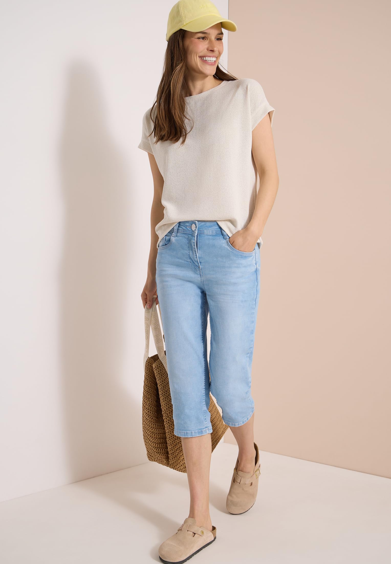 Cecil Damen Slim Leg Capri Jeans 3818496