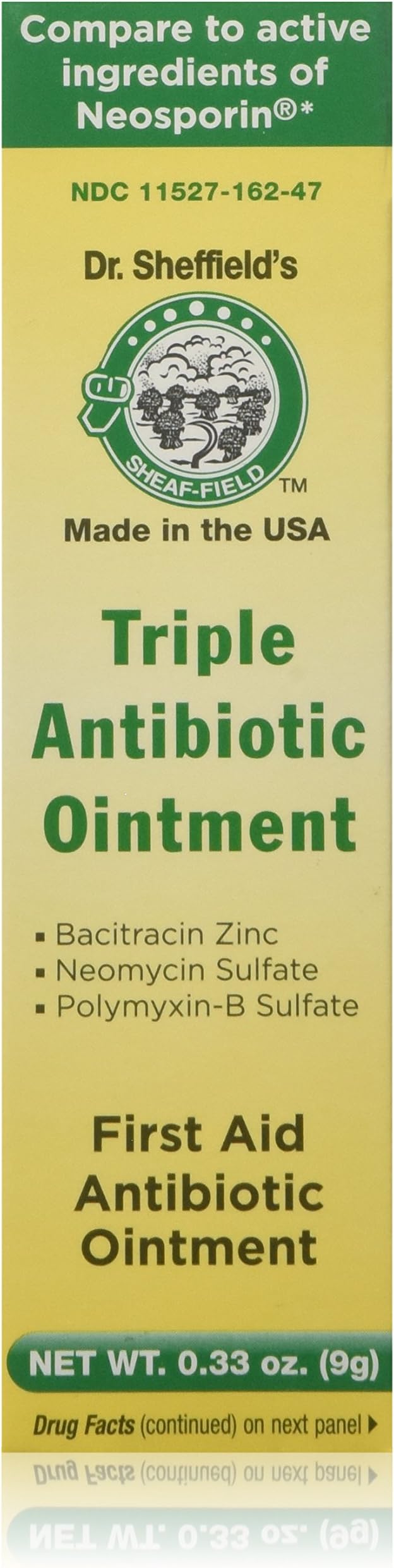 Triple Antibiotic Ointment Net WT, .033 oz(9g)